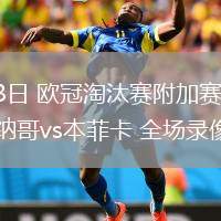 02月13日 歐冠淘汰賽附加賽首回合 摩納哥vs本菲卡 全場錄像回放